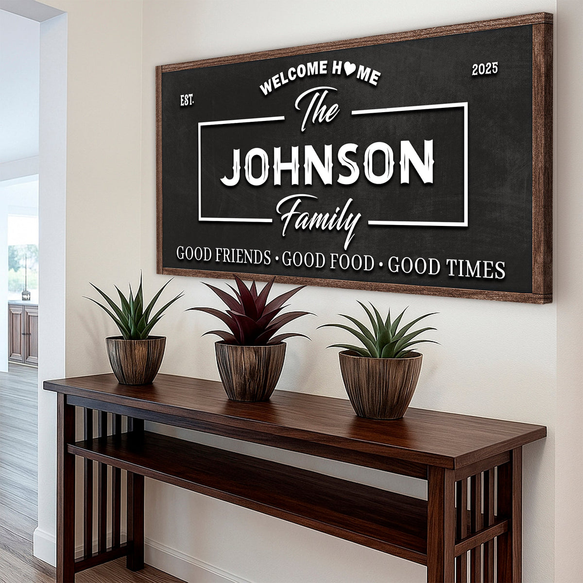 Personalized Welcome Home Wall Sign