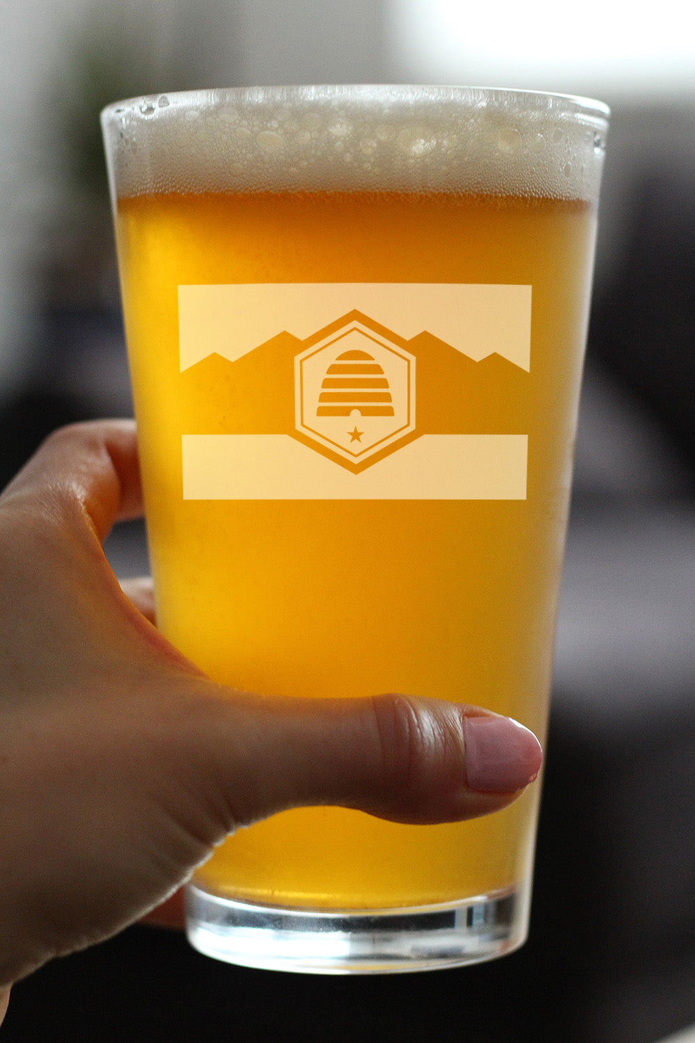 Utah Flag Pint Glass (16 oz)