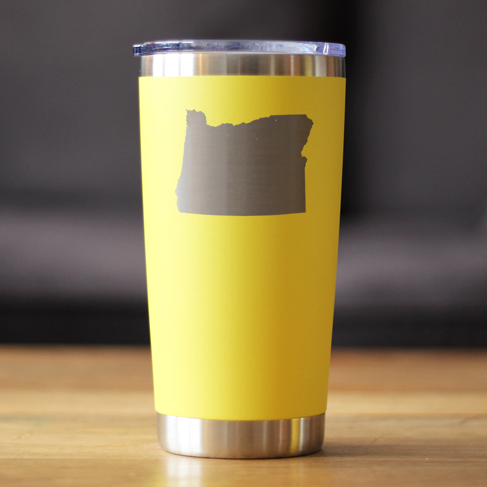 Oregon State Outline Coffee Tumbler (20 oz)