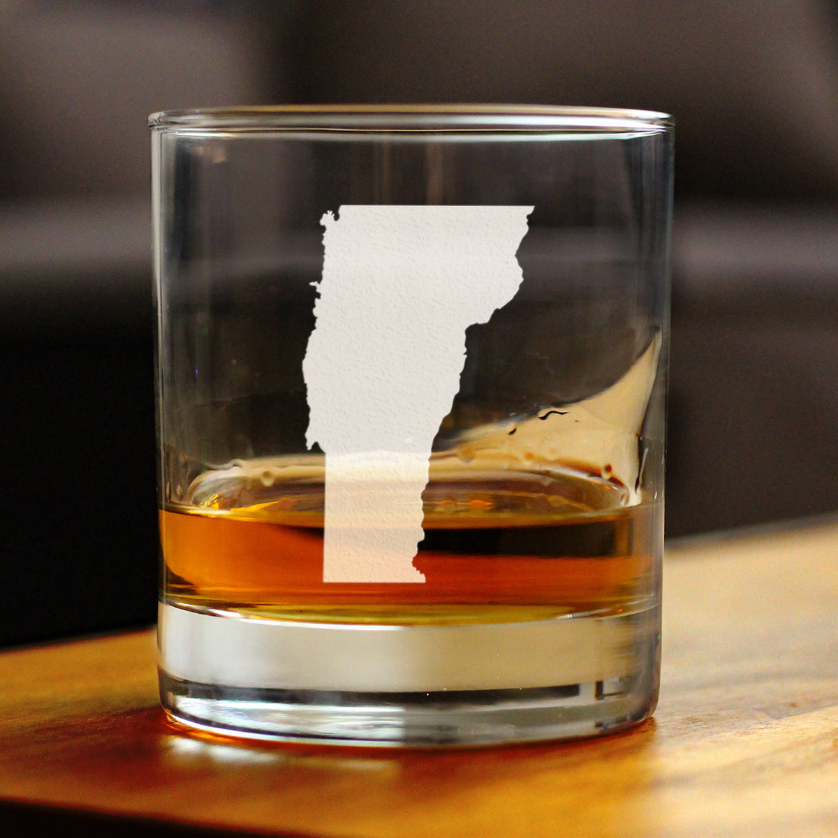 Vermont State Outline Rocks Glass (10.25 oz)