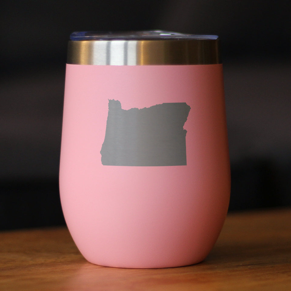 Oregon State Outline Wine Tumbler (12 oz)
