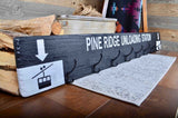 42" Custom Ski and Snowboard Cabin Coat Racks, hangers