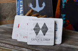 Personalized Ski Snowboard Drink Coasters and Holders