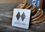 Personalized Ski Snowboard Drink Coasters and Holders