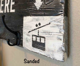 30" Custom Ski and Snowboard Cabin Coat Racks, hangers