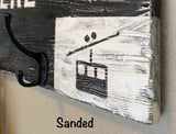 42" Custom Ski and Snowboard Cabin Coat Racks, hangers