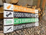 Personalized Custom Ski and Snowboard Trail Signs, Mountain Cabin Decor