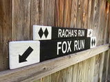 Personalized XL Ski and Snowboard Trail Signs, Mountain Cabin Decor