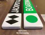 Personalized XL Ski and Snowboard Trail Signs, Mountain Cabin Decor