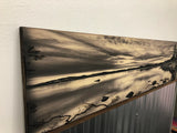 Silver Lake Tahoe - Burned Wood Print Artwork
