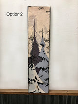 Winter Trees - Burned Wood Print Artwork