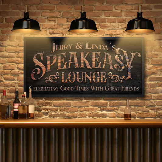 Personalized Speakeasy Lounge Wall Sign