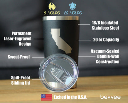 California State Outline Coffee Tumbler (20 oz)