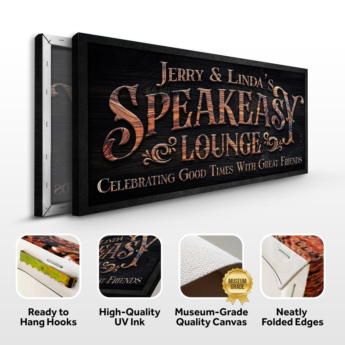 Personalized Speakeasy Lounge Wall Sign