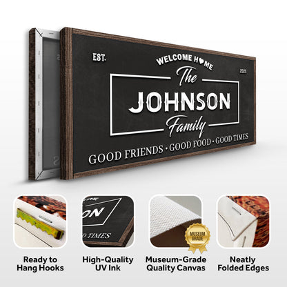 Personalized Welcome Home Wall Sign