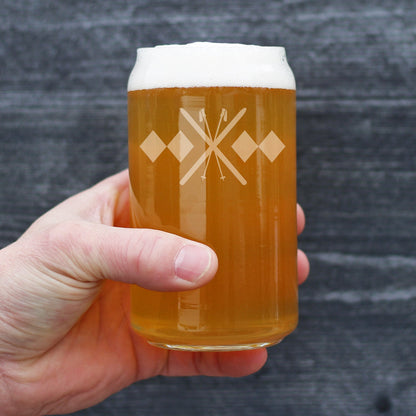 Double Black Diamond Beer Can Glass (16 oz)