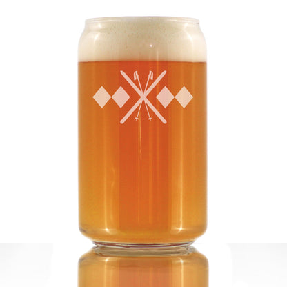 Double Black Diamond Beer Can Glass (16 oz)