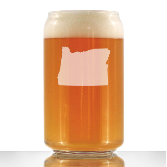 Oregon State Outline Beer Can Glass (16 oz)