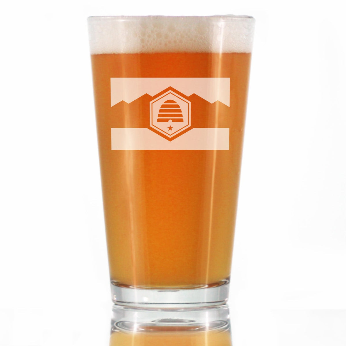 Utah Flag Pint Glass (16 oz)