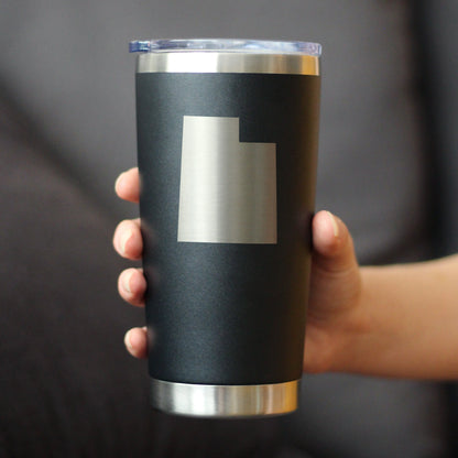 Utah State Outline Coffee Tumbler (20 oz)