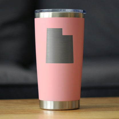 Utah State Outline Coffee Tumbler (20 oz)