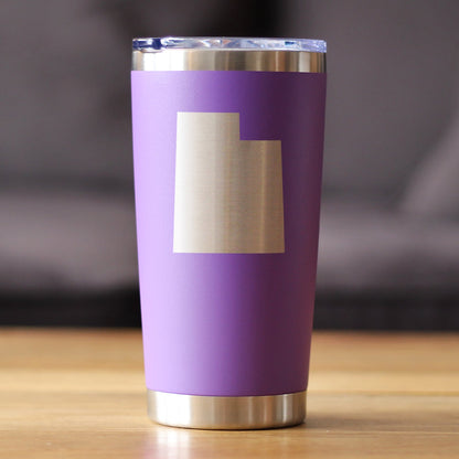 Utah State Outline Coffee Tumbler (20 oz)