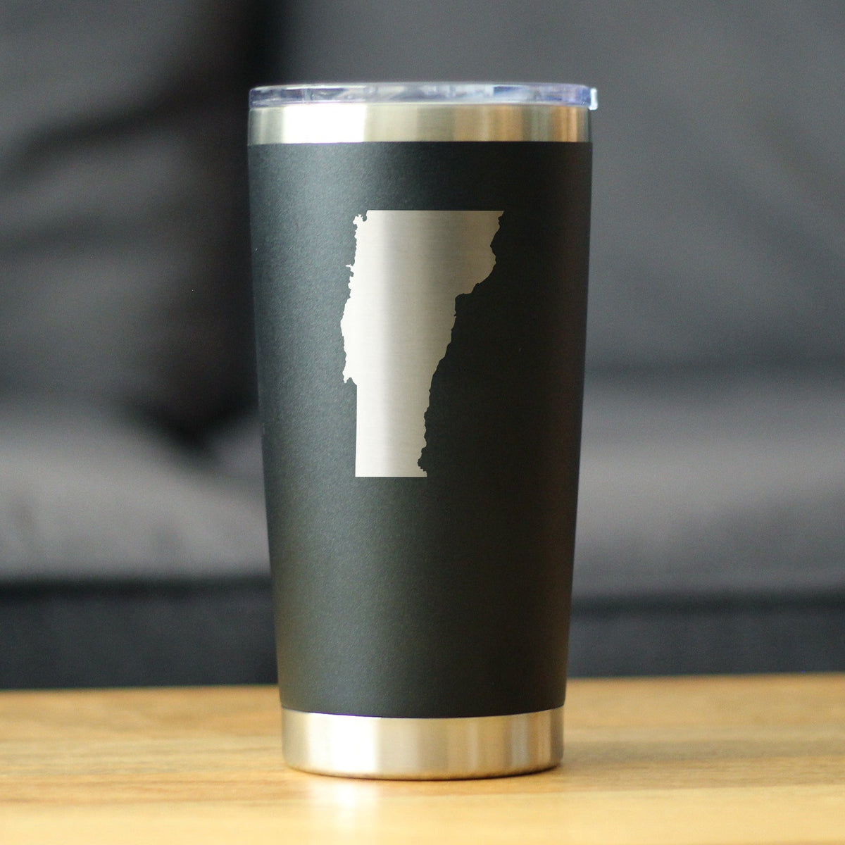Vermont State Outline Coffee Tumbler (20 oz)
