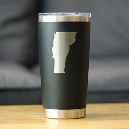 Vermont State Outline Coffee Tumbler (20 oz)