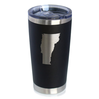 Vermont State Outline Coffee Tumbler (20 oz)