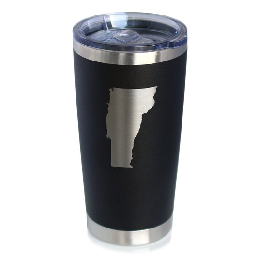 Vermont State Outline Coffee Tumbler (20 oz)