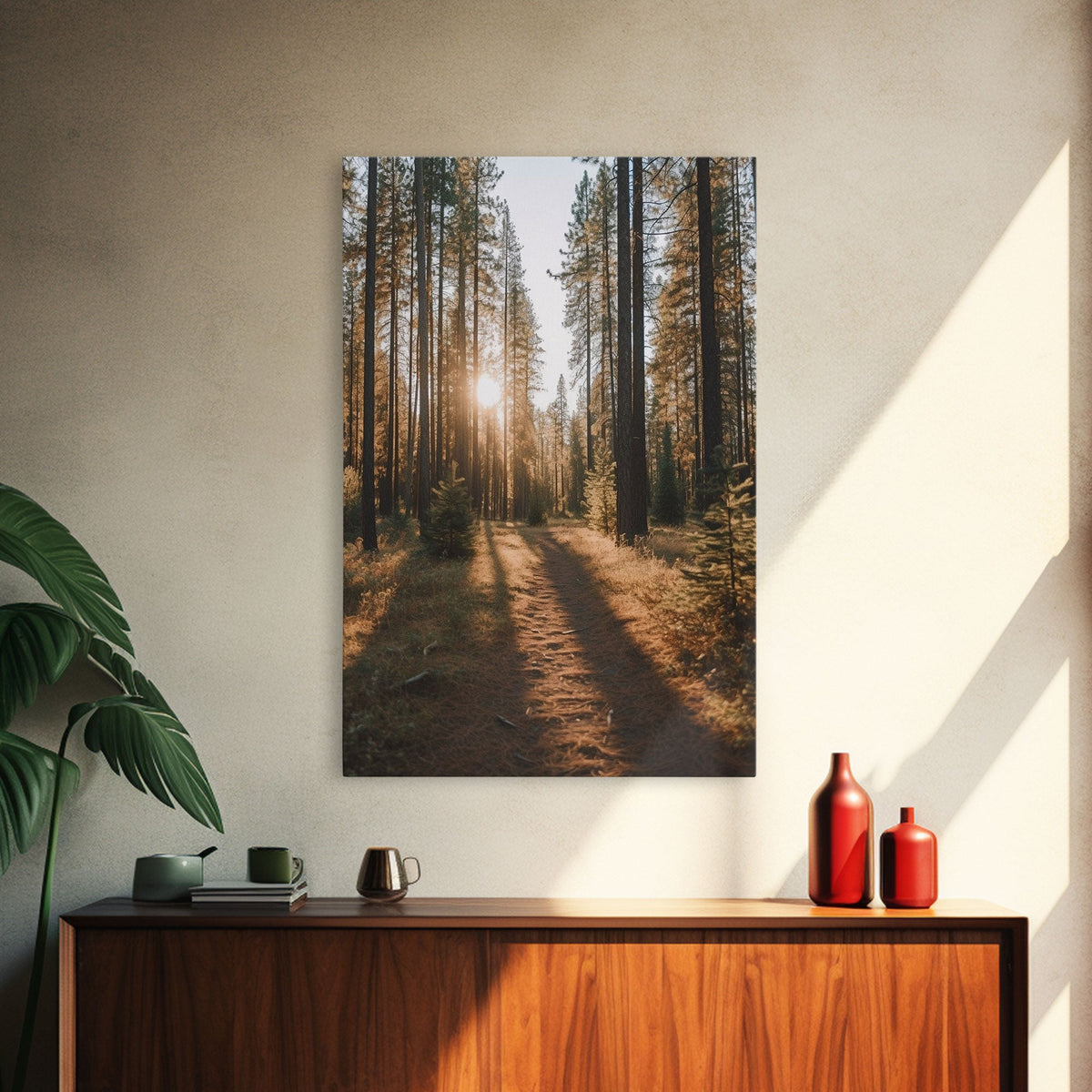 Autumn Woods Photography Canvas Print