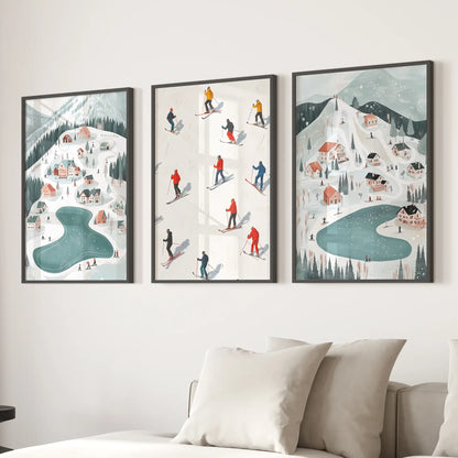 Festive Holiday Home Decor Christmas Village Set