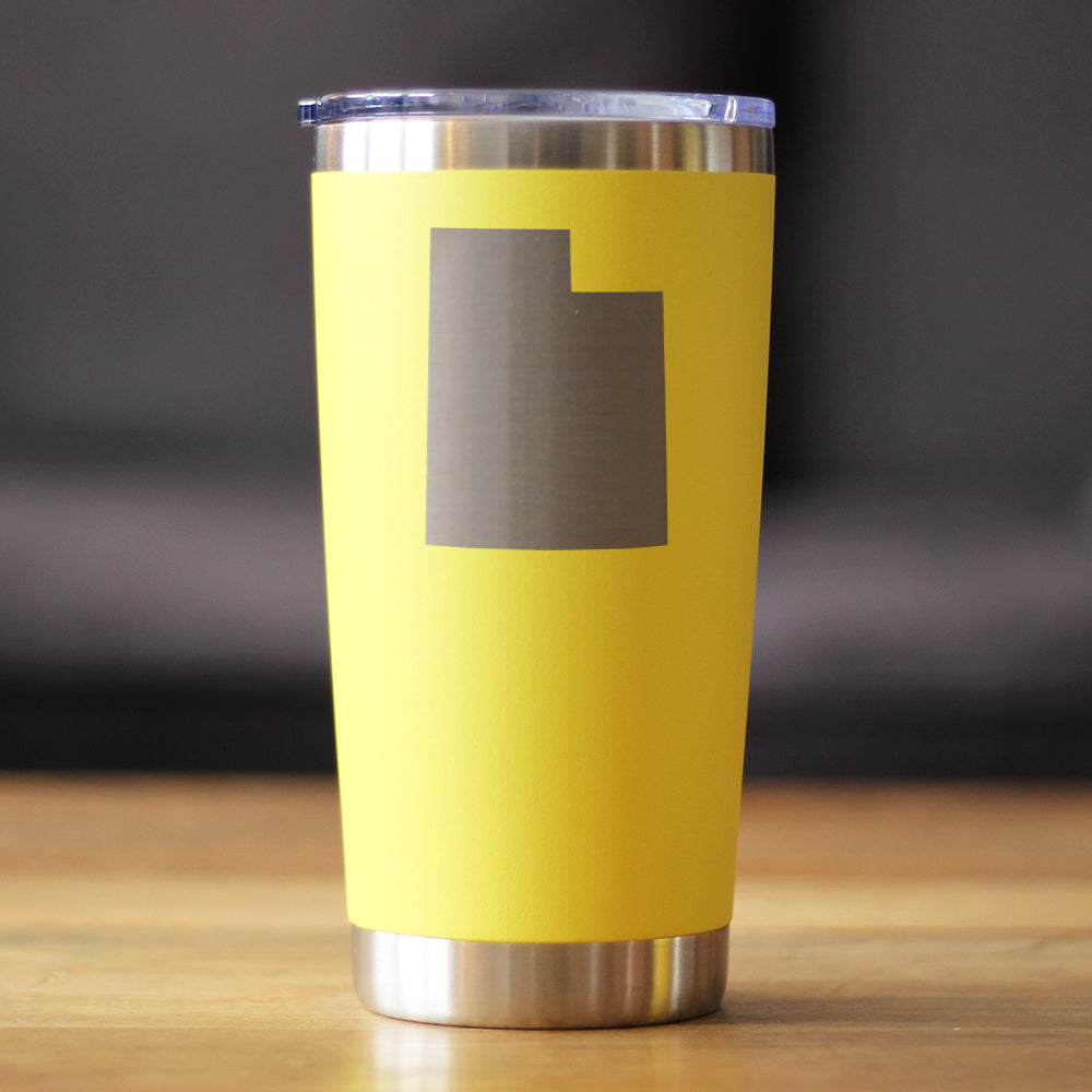 Utah State Outline Coffee Tumbler (20 oz)