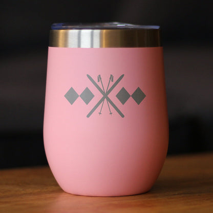 Double Black Diamond Wine Tumbler (12 oz)