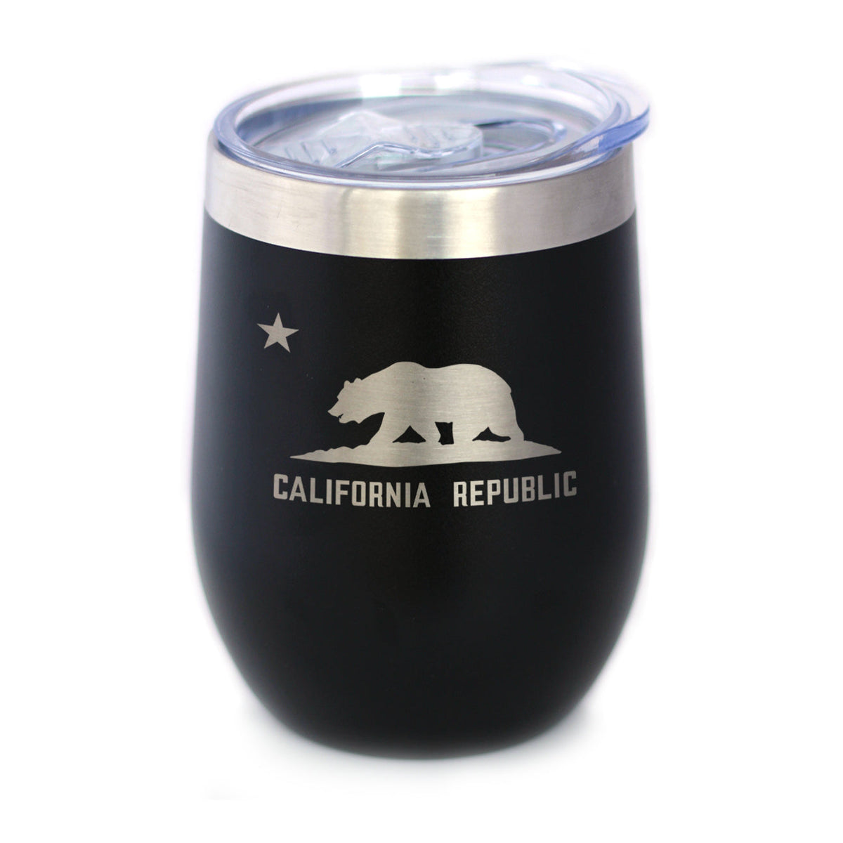 California Flag Wine Tumbler (12 oz)