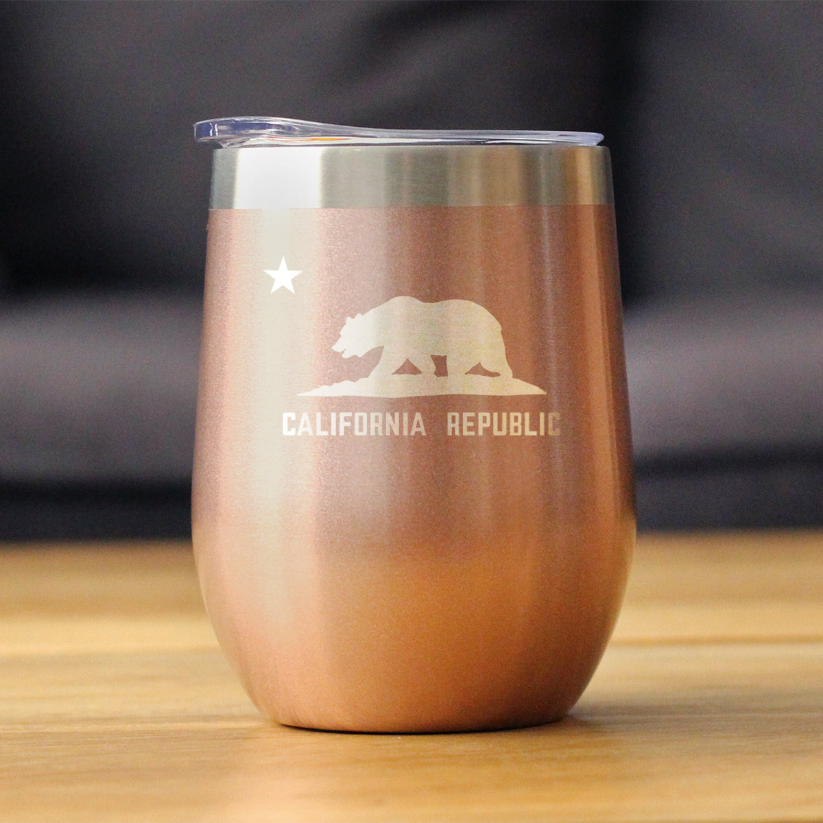 California Flag Wine Tumbler (12 oz)