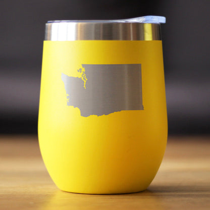 Washington State Outline Wine Tumbler (12 oz)