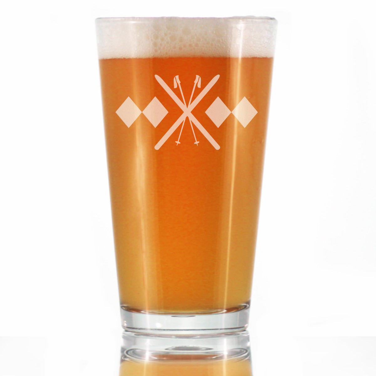 Double Black Diamond Pint Glass (16 oz)