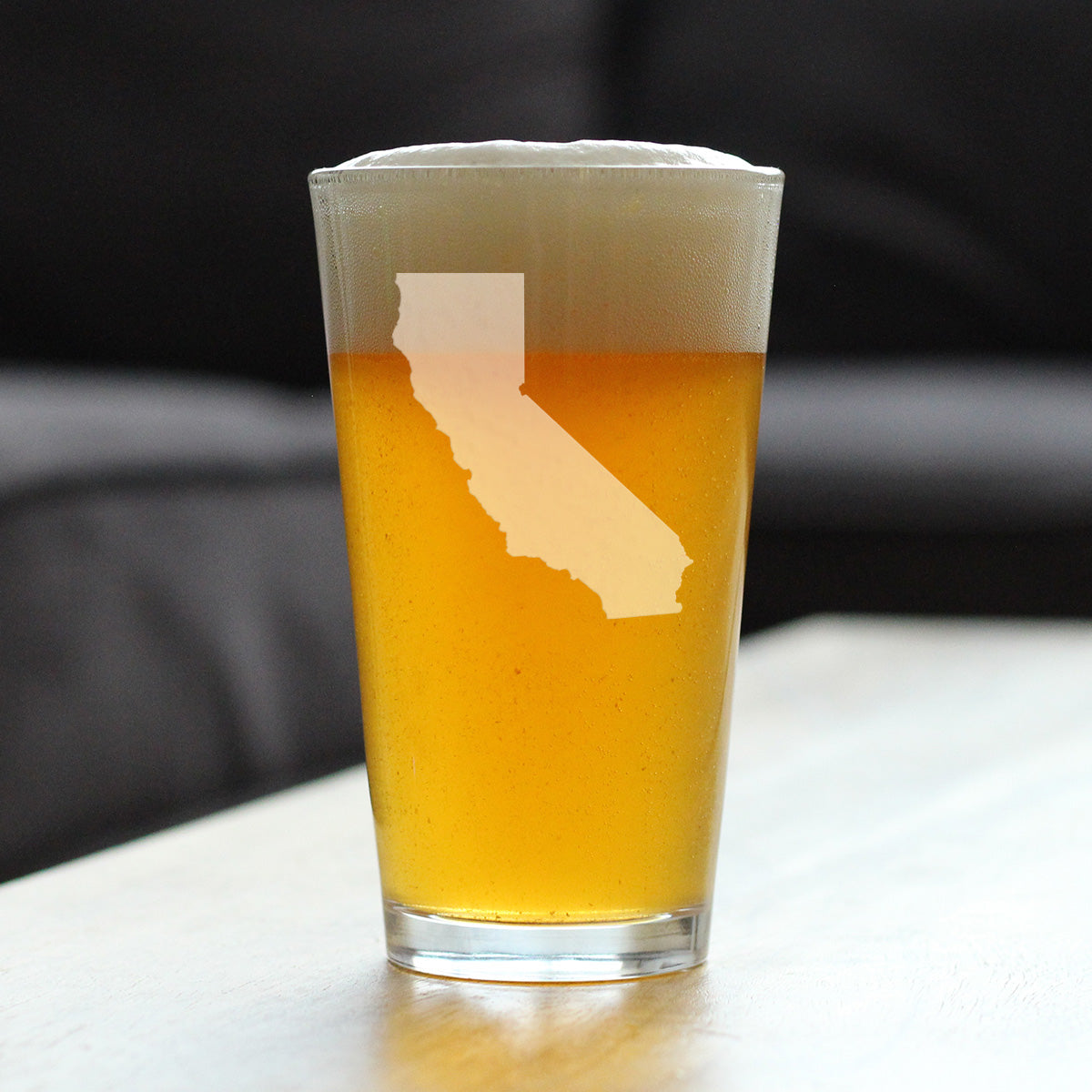 California State Outline Pint Glass (16 oz)