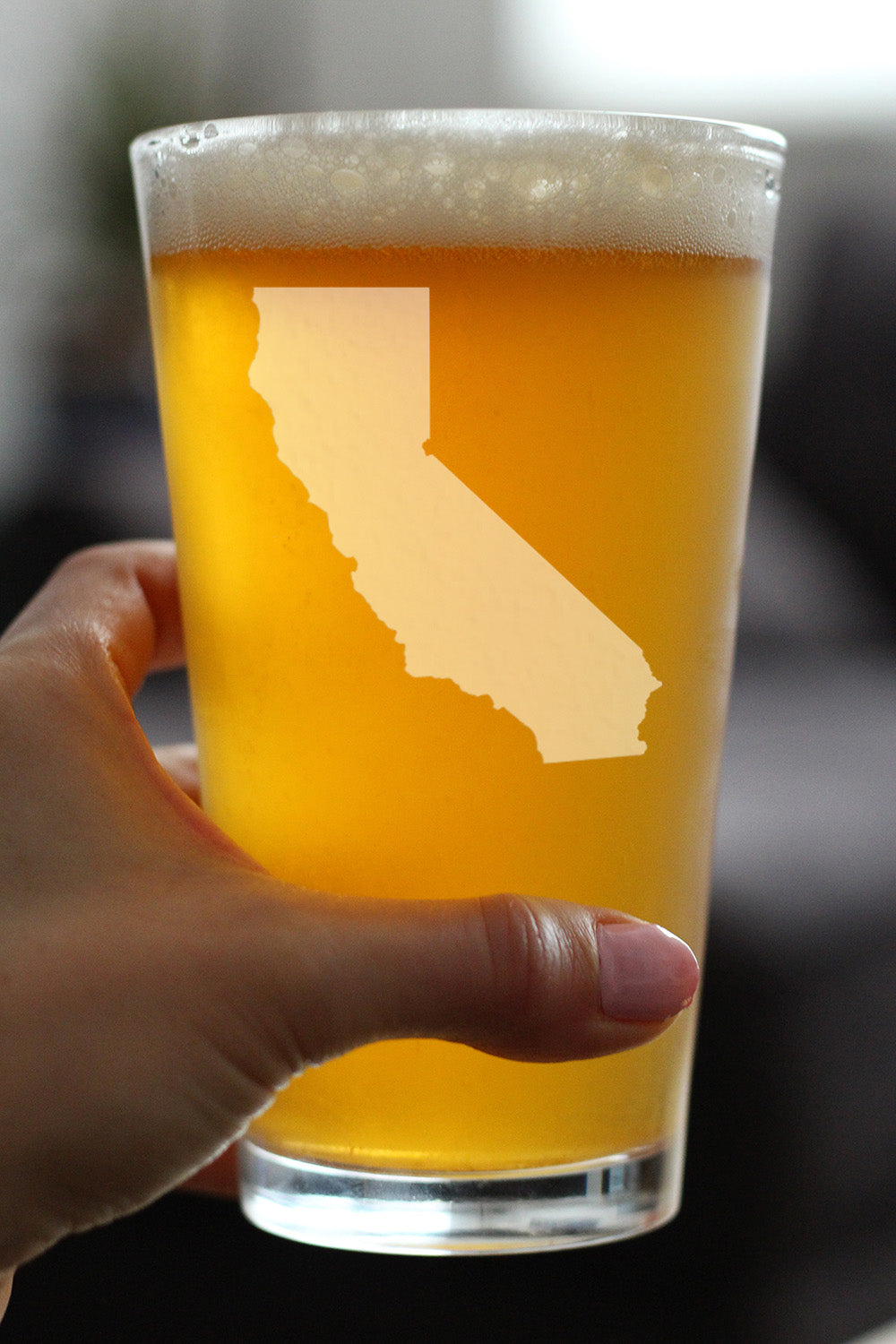 California State Outline Pint Glass (16 oz)