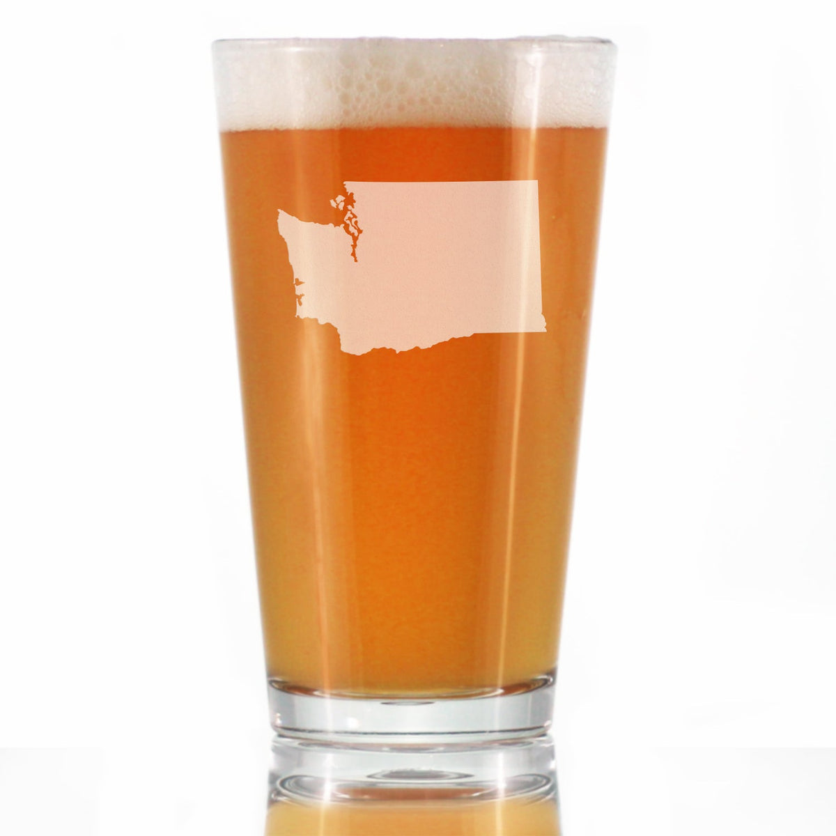 Washington State Outline Pint Glass (16 oz)