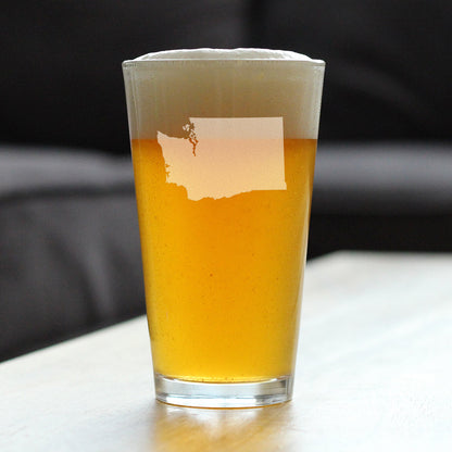 Washington State Outline Pint Glass (16 oz)