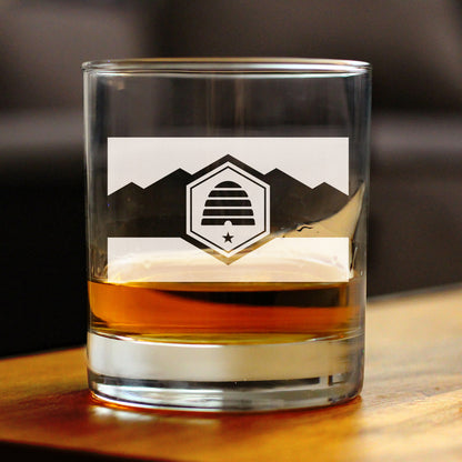 Utah Flag Rocks Glass (10.25 oz)