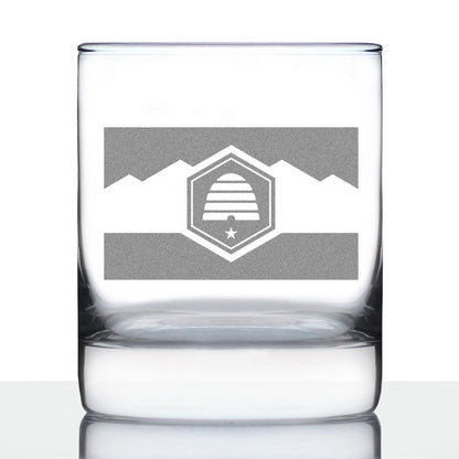 Utah Flag Rocks Glass (10.25 oz)