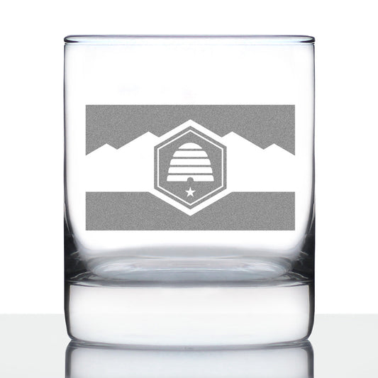 Utah Flag Rocks Glass (10.25 oz)