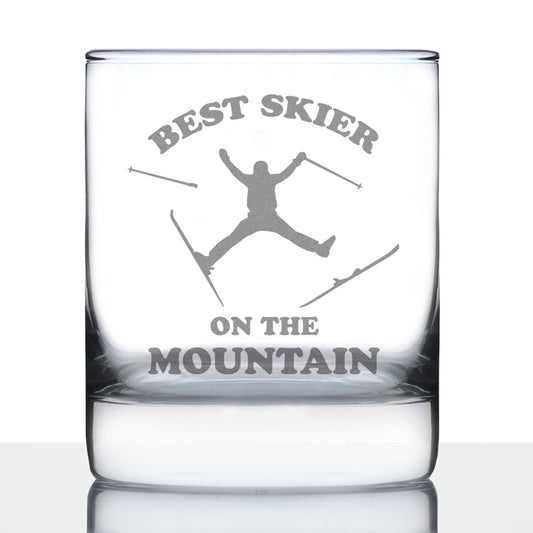 Best Skier Rocks Glass (10.25 oz)