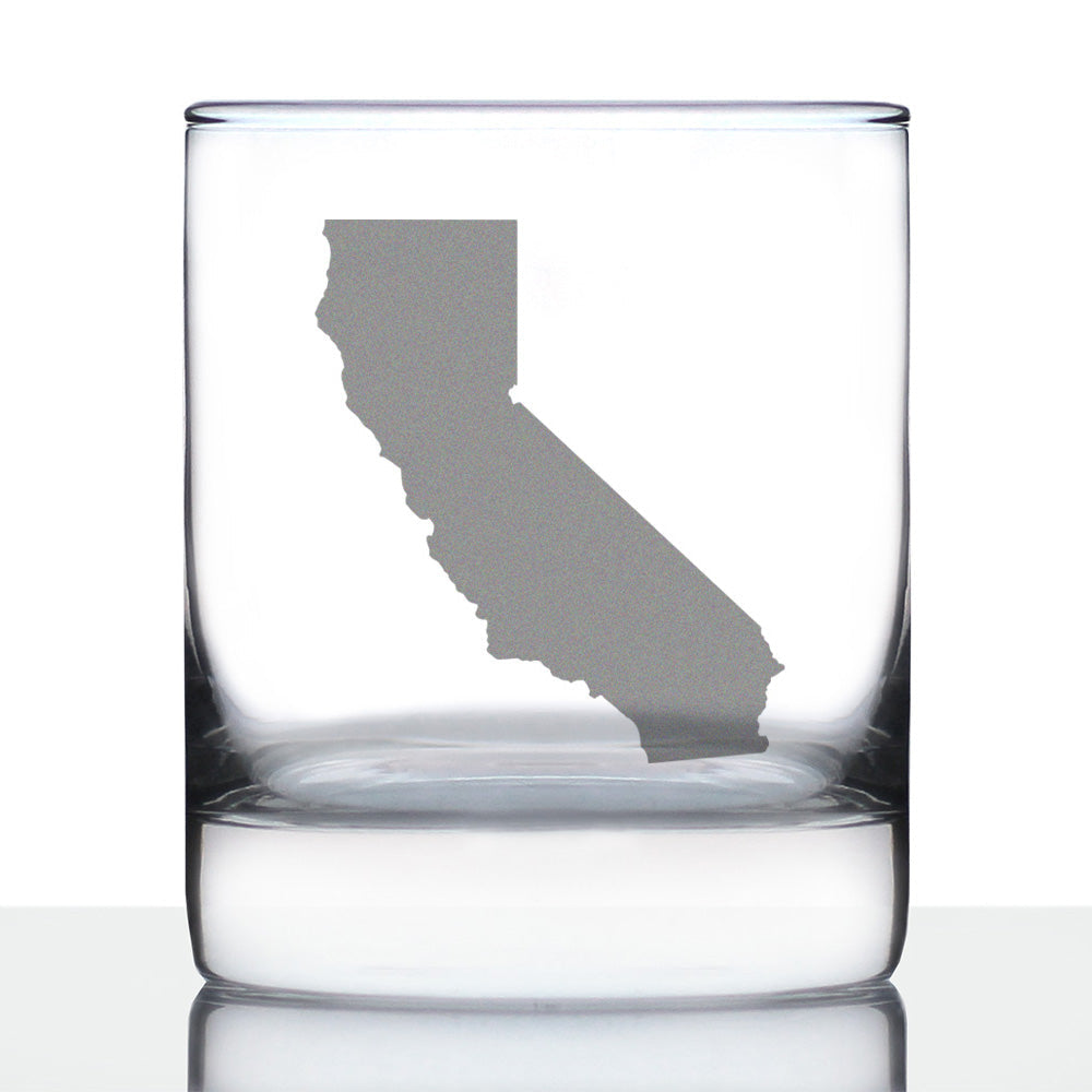 California State Outline Rocks Glass (10.25 oz)