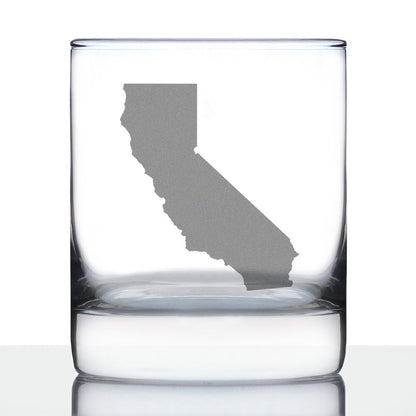 California State Outline Rocks Glass (10.25 oz)