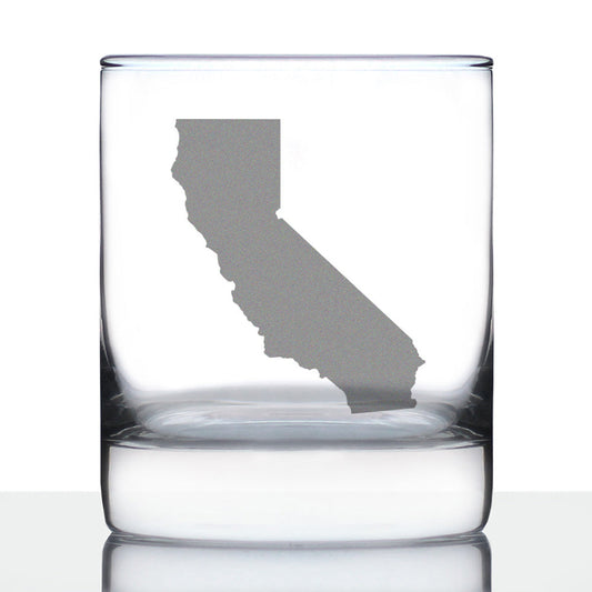 California State Outline Rocks Glass (10.25 oz)