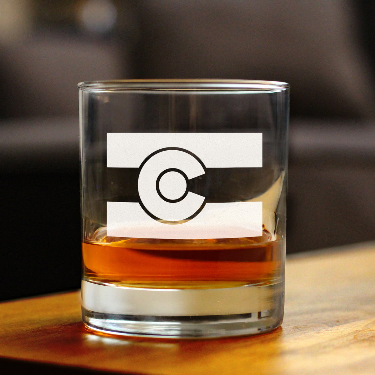 Colorado Flag Rocks Glass (10 oz)